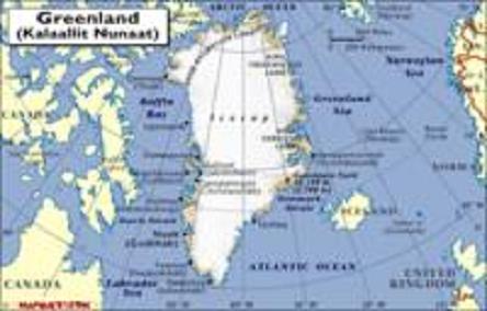 格陵兰国土面积示意图